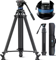 Sirui trikojis vaizdo kameros trikojis su skysčio galvute Am-25s, 190 cm profesionalus aliuminio trikojis vaizdo kameroms Dslr, maksimali apkrova 10 kg