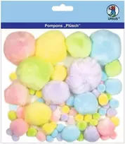 Ursus 39500001 – pūkuoti pom pom pastelinės spalvos