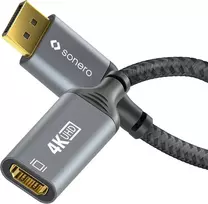Sonero Displayport į Hdmi Adapteris 4k 60hz, 2k 120hz, 0.1m