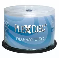 Vinilinė plokštelė Plextor Plexdisc Bd-r 25gb x6 spausdinamas, 10 vnt. Cd dėkle