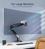 Huanuo monitoriaus laikiklis 13–40 colių ekranams, reguliuojamas monitoriaus laikiklis laiko 2–12 kg, reguliuojamas ekrano laikiklis su Usb prievadu, aukštas monitoriaus laikiklis palaiko Vesa 75/100 mm