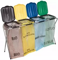 Jbm Stovas maišams rūšiuoti šiukšles 4 x 120l