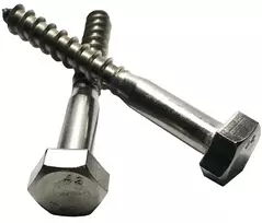 Nerūdijančio plieno medvaržčiai 6x100 mm, 5 vnt.