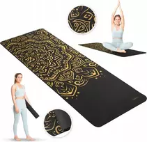 Gimnastikos, jogos, pilates kilimėlis mandala 0,5 cm Queenfit