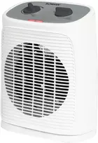Bomann® hl 6064 cb ventiliatorinis šildytuvas su ventiliatoriaus funkcija, elektrinis šildytuvas su nuolat reguliuojamu termostatu ir 2 šilumos nustatymais, osciliuojantis šildytuvas voniai, virtuvei, garažui