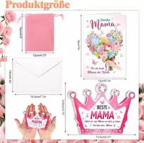 Dovana mamai: Akrilinė dekoracija ir atvirukas su voku
