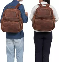 Stilord 'josef' Xxl odinė kuprinė nešiojamam kompiuteriui 15.6"