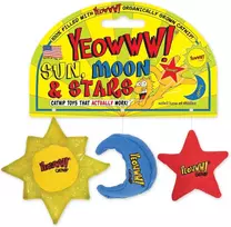 Duckyworld Yeoww Sun Moon and Stars (3 vnt.) žaislas katėms su katžole, 400g