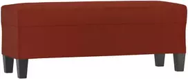 Suoliukas, raudonojo vyno spalvos, 100x35x41cm, dirbtinė oda