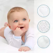 Patalynės komplektas Baby Comfort antklodė ir plokščios pagalvės komplektas, 80 x 70 cm, naujagimiams, lovytei arba vežimėliui