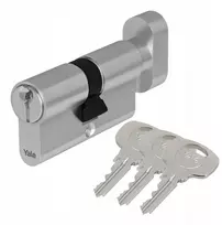 Spynos cilindras su rankenėle durims 70g/55 nikeliuotas, Yale Assa Abloy