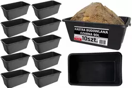 10x Statybinė vonia, talpa 90l, dėžė skiediniui, vandeniui, Kajfas Polska