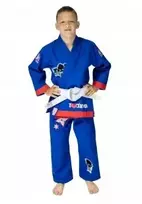 Judojo kostiumas berniukui 140cm 350gsm kimono diržas krepšys mėlynas Uone