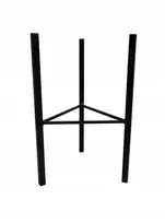 Metalinis stovas gėlėms "loft" 40cm, juodas