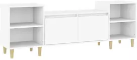 TV staliukas Televizoriaus spintelė, baltos spalvos, 160x35x55cm, mediena