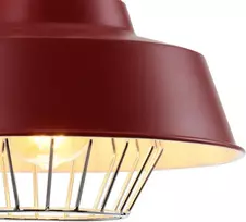 Lqwell® modernus pakabinamas šviestuvas E27, minimalistinis industrinis pakabinamas šviestuvas, vintažinis pakabinamas šviestuvas virtuvei, svetainei, miegamajam, valgomajam, kavinėms, metalinis sietynas, lubinis šviestuvas, matinė raudona