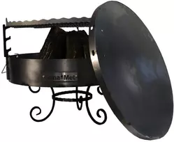 Lauko židinys Xxl + kaltinės kojos + grotelės + dangtis S167