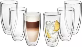 Gerlach Termo stiklinės 6 vnt. 350 ml, dvigubos sienelės