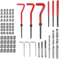 Helicoil rinkinys, fillet rapporté, helicoil, helicoil m5 m6 m8, filetage, sriegių remonto rinkinys, sriegių remontas, 75 vienetai
