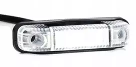 Šoninė gabaritinė lemputė Fristom Ft-13 Ft-013 B balta Led Bus Priekaba Tir Sunkvežimis