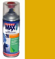 2k Akriliniai dažai + kietiklis ral 1032 geltonas pusiau blizgus purškiamas flakonas max 400 ml