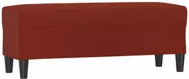 Suoliukas, raudonojo vyno spalvos, 100x35x41cm, dirbtinė oda