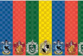 Procos Dy10273865 Harry Potter vakarėlio rinkinys, didelis, lėkštės, puodeliai, servetėlės, staltiesė, maišeliai, reklaminis skydelis, stalo dekoracija, gimtadienio dekoracija, m