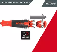 Wiha Liftup 25 Atsuktuvų ir antgalių rinkinys, 12 vnt.