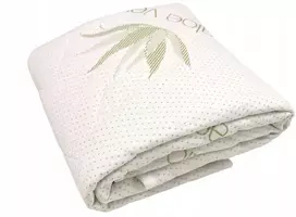 Dygsniuotas čiužinio apsaugos užvalkalas 140x200 aloe vera pagrindas Jwj