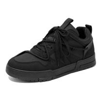 Hot Sale Yellow Men's Skateboard Shoes 2024 Fashion Platform Sneakers For Men Breathable Non-slip Street Casual Sports Shoes Men 39 black