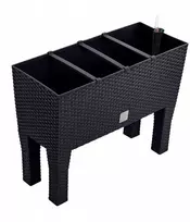 Prosperplast Gėlynas Rato Case High 80cm antracito spalvos su kojelėmis