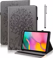 Bolelaw dėklas, skirtas ipad air 11 colių m3/m2, ipad air 7/6/5/4 kartos (2025/2024/2022/2020) 10.9 colių odinis folio atverčiamas dėklas su kortelių lizdu, stovo funkcija, smūgiams atsparus planšetinio kompiuterio dėklas, pilkas