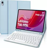 Planšetinio kompiuterio dėklas su klaviatūra Lenovo Tab M11 11" 2024, Mėlynas