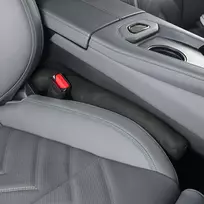 Jnnj 2 vnt. sėdynės tarpelio užpildas automobiliui, audinys sėdynės tarpelio užpildui, dirbtinės odos sėdynės tarpelio užpildas automobiliui, visureigiui, sunkvežimiui (juodas)
