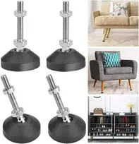 Perfettsell m8 x 50 reguliavimo varžtai, 4 vnt. rinkinys, reguliuojamos kojelės, reguliuojamo aukščio varžtas, 20° pakreipti išlyginimo varžtai, galvanizuotas reguliavimo varžtas, m8 mašinos kojelė, jungties kojelės stalo baldams