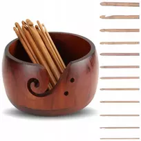 Cadence Bedee nėrimo vąšeliai 12vnt. tamsiai rudas rinkinys - puiki dovana