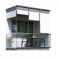 Vertikali balkono terasa markizė roletas uždanga 200x240 cm Balta