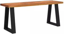 Suoliukas su gyvu kraštu, 110cm, akacijos medienos masyvas