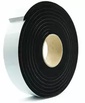Lipni Epdm sandarinimo juosta, tanki, 6 mm storio, 100 mm x 10 m, juodos spalvos putos