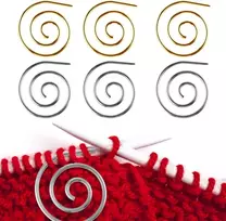 6 vnt. Mezgimo virbalų rinkinys: spiraliniai, raštų ir šaliko