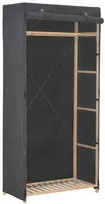 Drabužių spinta, pilkos sp., 79x40x170cm, audinys