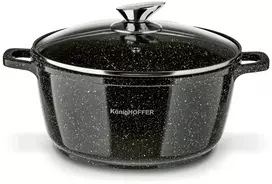 Konighoffer Kingstone 24cm 4.4l puodas su dangčiu, indukcijai