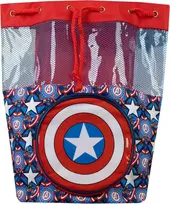 Marvel vaikiškas kapitono amerikos paplūdimio krepšys, mėlynas