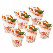12x Mini desertinės taurės užkandžiams, rinkinys