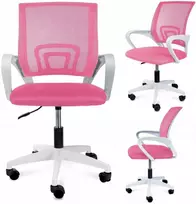 Traden Ergonomiškas biuro kėdė Alex rožinė-balta rožinė