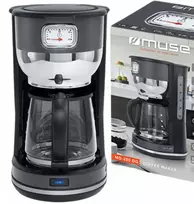 Kavos aparatas Retro kavos virimo aparatas Muse Ms-220dg, 1000 W, 1.4 l (10 puodelių), grafito spalvos