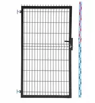 Varteliai 170cm juodi Panel Ral9005 tvoros 173cm