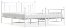 Lova Lovos rėmas su galvūgaliu/kojūgaliu, baltas, 183x213cm, metalas