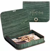 Elegantiška dėžutė nuotraukoms 10x15 cm iki 100 atspaudų su graviravimu