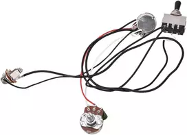 Elektrinės gitaros laidų komplektas su 3 padėčių jungikliu